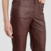 Alina-Hose aus Leder in Burgunderrot Alina-Hose aus Leder in Burgunderrot