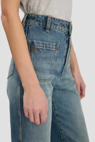 Alina-Jeans in Used-Blue-Waschung