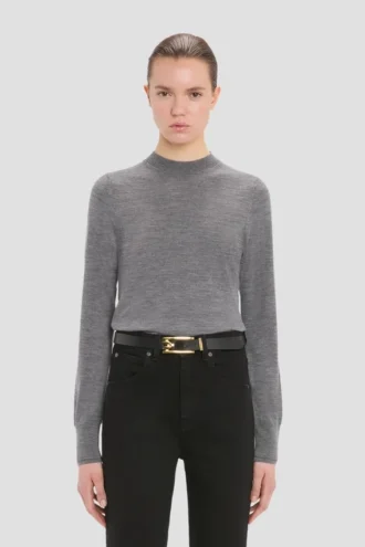 Austen-Pullover in Grau meliert