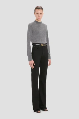 Austen-Pullover in Grau meliert