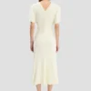 Bela Midi-Kleid in Bright Ivory Bela Midi-Kleid in Bright Ivory