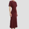 Bela Midi-Kleid in Burgunderrot Bela Midi-Kleid in Burgunderrot