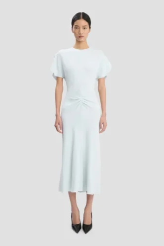 Bela Midi-Kleid in Gletscherblau
