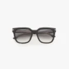 Übergroße Acetat-Sonnenbrille in Schwarz
