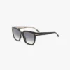 Übergroße Acetat-Sonnenbrille in Schwarz