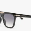 Übergroße Acetat-Sonnenbrille in Schwarz