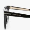 Übergroße Acetat-Sonnenbrille in Schwarz