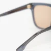 Übergroße Acetat-Sonnenbrille in transparentem Blau Übergroße Acetat-Sonnenbrille in transparentem Blau