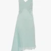 Crushed Cami-Midi-Kleid in Aquamarin Crushed Cami-Midi-Kleid in Aquamarin