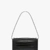 Dorian Pochette aus geprägtem schwarzem Leder Dorian Pochette aus geprägtem schwarzem Leder