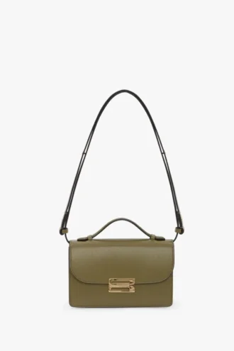 Dorian Tasche, klein, aus kaktusgrünem Leder