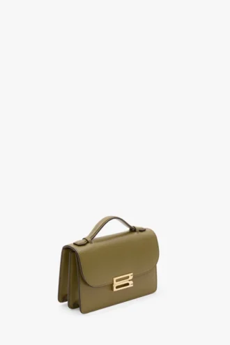 Dorian Tasche, klein, aus kaktusgrünem Leder