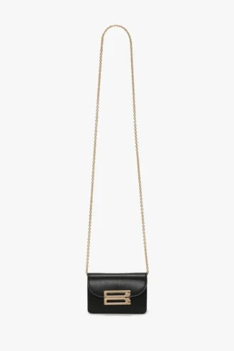 Dorian Tasche Micro aus schwarzem Leder