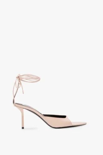 Eliza Stiletto-Sandale 75 aus hellrosa Leder