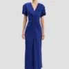 Eve Midi-Kleid in leuchtendem Indigo