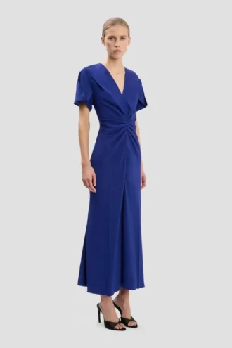 Eve Midi-Kleid in leuchtendem Indigo