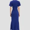 Eve Midi-Kleid in leuchtendem Indigo