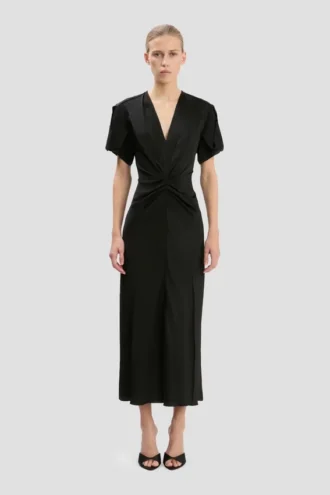 Eve Midi-Kleid in Schwarz Eve Midi-Kleid in Schwarz