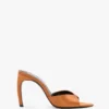 Harlow Mule 100 aus bronzefarbenem Satin Harlow Mule 100 aus bronzefarbenem Satin