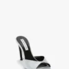 Harlow Mule 100 aus magnesiumfarbenem Satin Harlow Mule 100 aus magnesiumfarbenem Satin