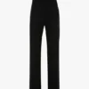 Hose mit transparenten Einsätzen in Schwarz