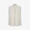 Jacke mit abnehmbarem Revers in Off-White Jacke mit abnehmbarem Revers in Off-White