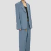 Jacke mit fallendem Revers in Wolkenblau Jacke mit fallendem Revers in Wolkenblau
