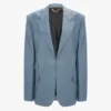 Jacke mit fallendem Revers in Wolkenblau Jacke mit fallendem Revers in Wolkenblau