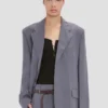 Jacke mit gekerbtem Revers in Flint Jacke mit gekerbtem Revers in Flint