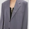Jacke mit gekerbtem Revers in Flint Jacke mit gekerbtem Revers in Flint