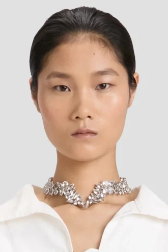 Kristall-Choker in Silber Kristall-Choker in Silber