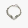 Kristall-Choker in Silber