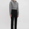 Kroppter, strukturierter Hoodie in Grau meliert Kroppter, strukturierter Hoodie in Grau meliert