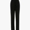 Maßgeschneiderte Hose mit geradem Bein in Schwarz