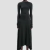 Midi-Kleid in Schwarz Midi-Kleid in Schwarz