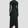 Midi-Kleid in Schwarz Midi-Kleid in Schwarz