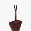 Portofino Dia Clutch aus burgunderrotem Leder