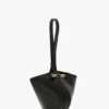Portofino Dia Clutch aus schwarzem Leder