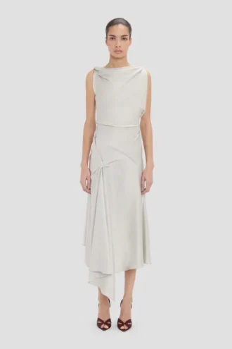 Posy Midi-Kleid in Magnesium