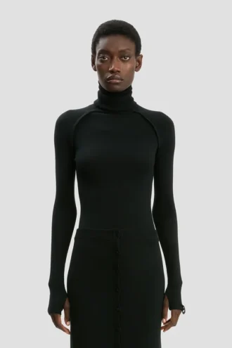 Rollkragenpullover in Schwarz Rollkragenpullover in Schwarz