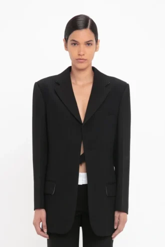 Smokingjacke in Schwarz