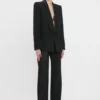Smokingjacke mit Schalkragen in Schwarz Smokingjacke mit Schalkragen in Schwarz