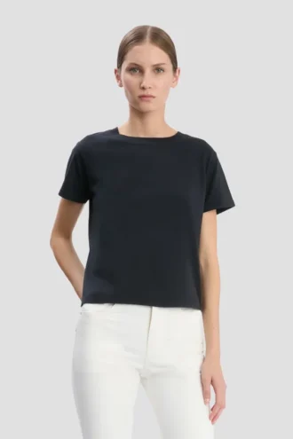T-Shirt mit schmaler Passform in Marineblau