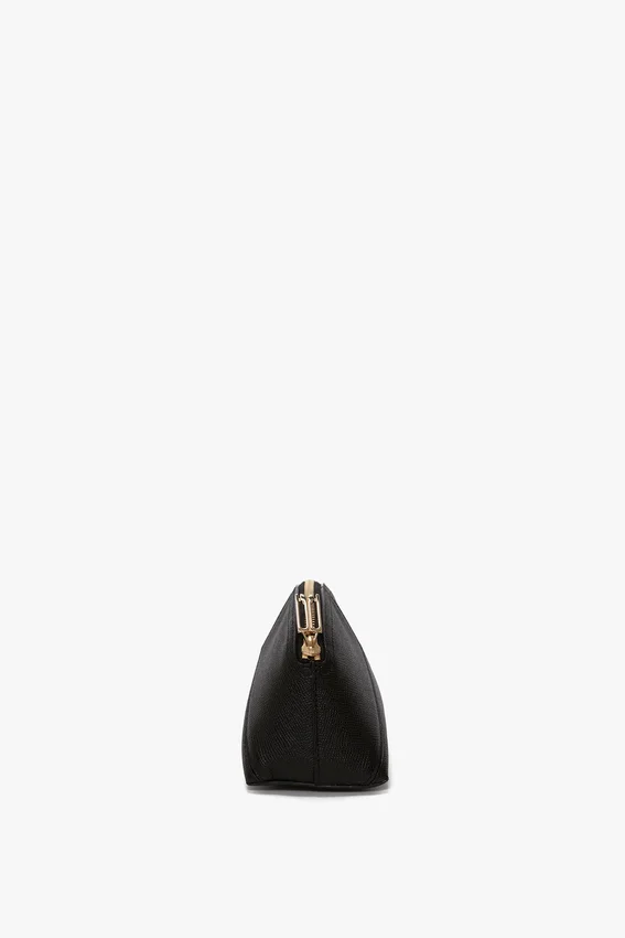 The Victoria Mini-Reisetasche aus schwarzem Leder The Victoria Mini-Reisetasche aus schwarzem Leder
