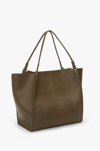 The Victoria Reisetasche aus khakifarbenem Leder