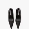 The Victoria Stiletto-Pumps 100 aus schwarzem Leder