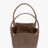 The Victoria-Tasche aus taubengrauem Leder