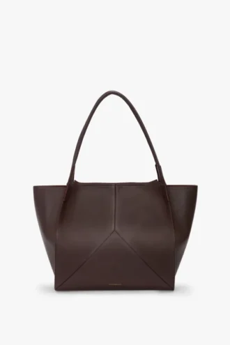 The Victoria Tote Bag Large aus burgunderrotem Leder The Victoria Tote Bag Large aus burgunderrotem Leder