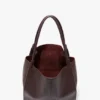 The Victoria Tote Bag Large aus burgunderrotem Leder