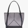 The Victoria Tote Bag Large aus marineblauem Netzstoff